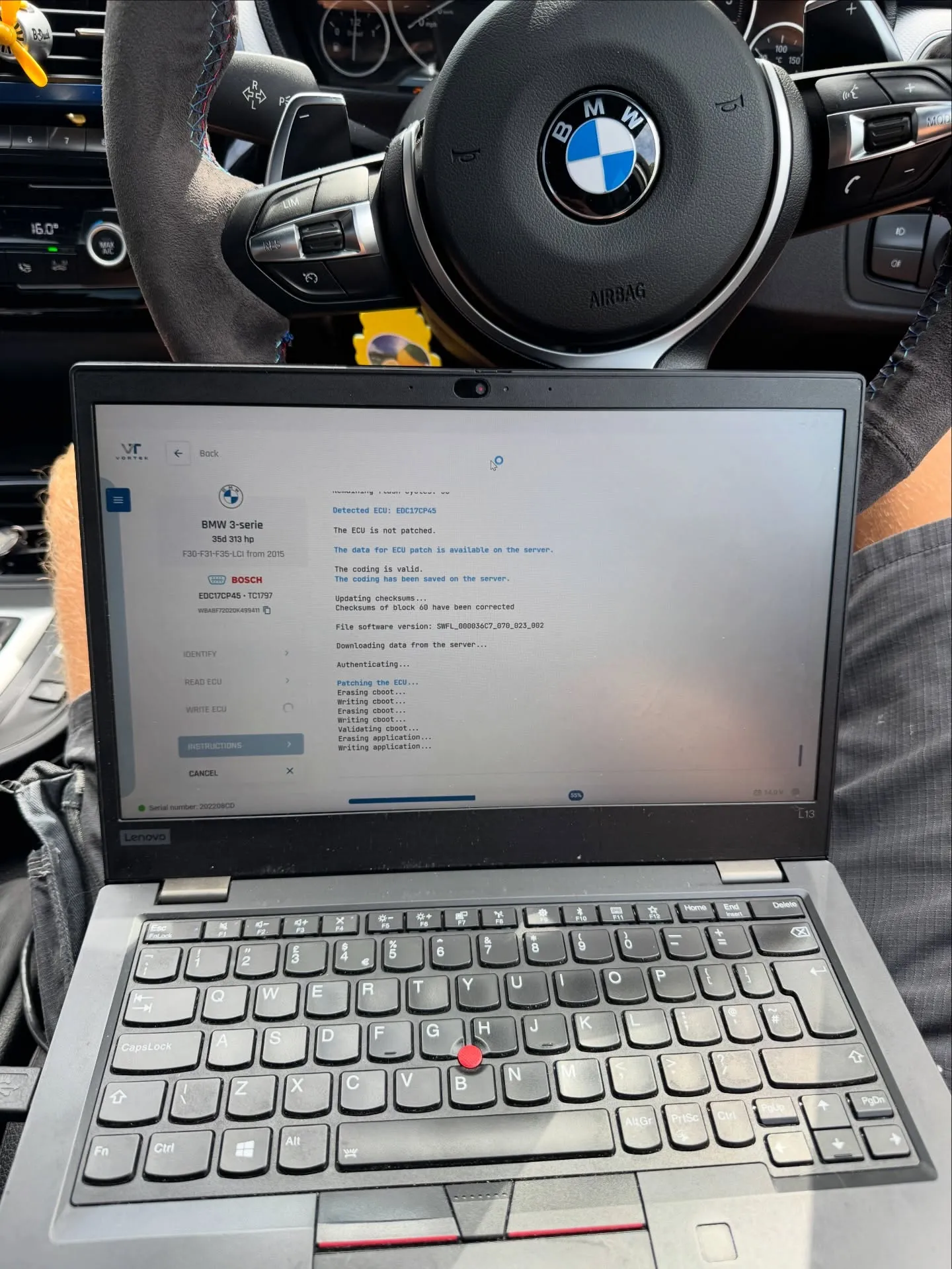 BMW 335xd Stage 1 & ZF8HP Gearbox Tune (February 2026) photographed by MTechTuning