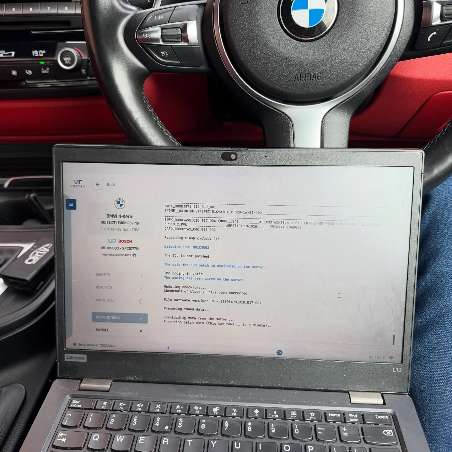 BMW 430i Stage 1 & ZF8 Gearbox Tune photographed by MTechTuning