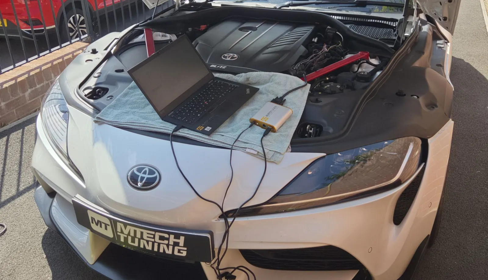 Toyota GR Supra MG1 ECU Unlock photographed by MTechTuning