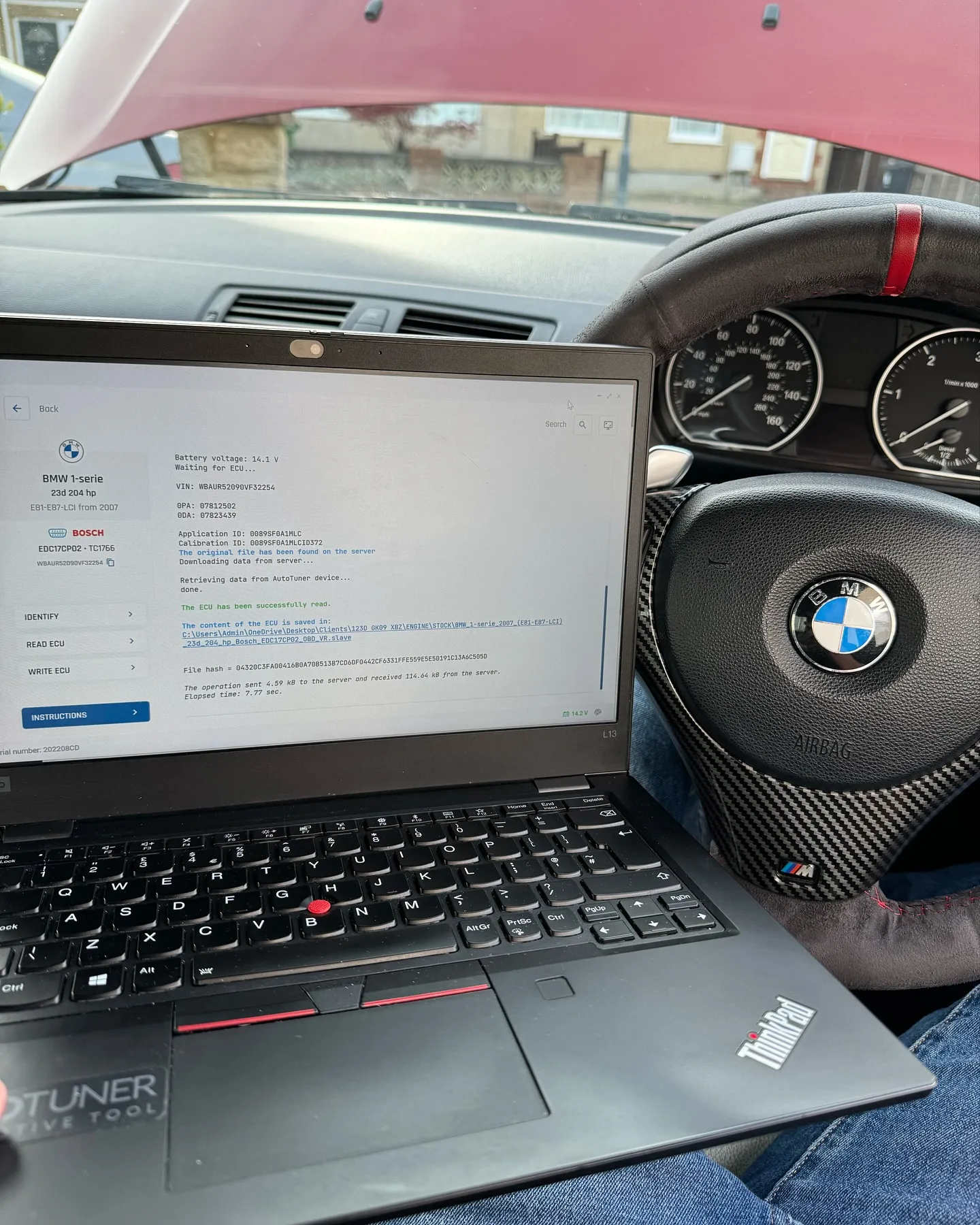 BMW 123d Stage 2 with DPF, EGR & Swirl Flap Solution photographed by MTechTuning