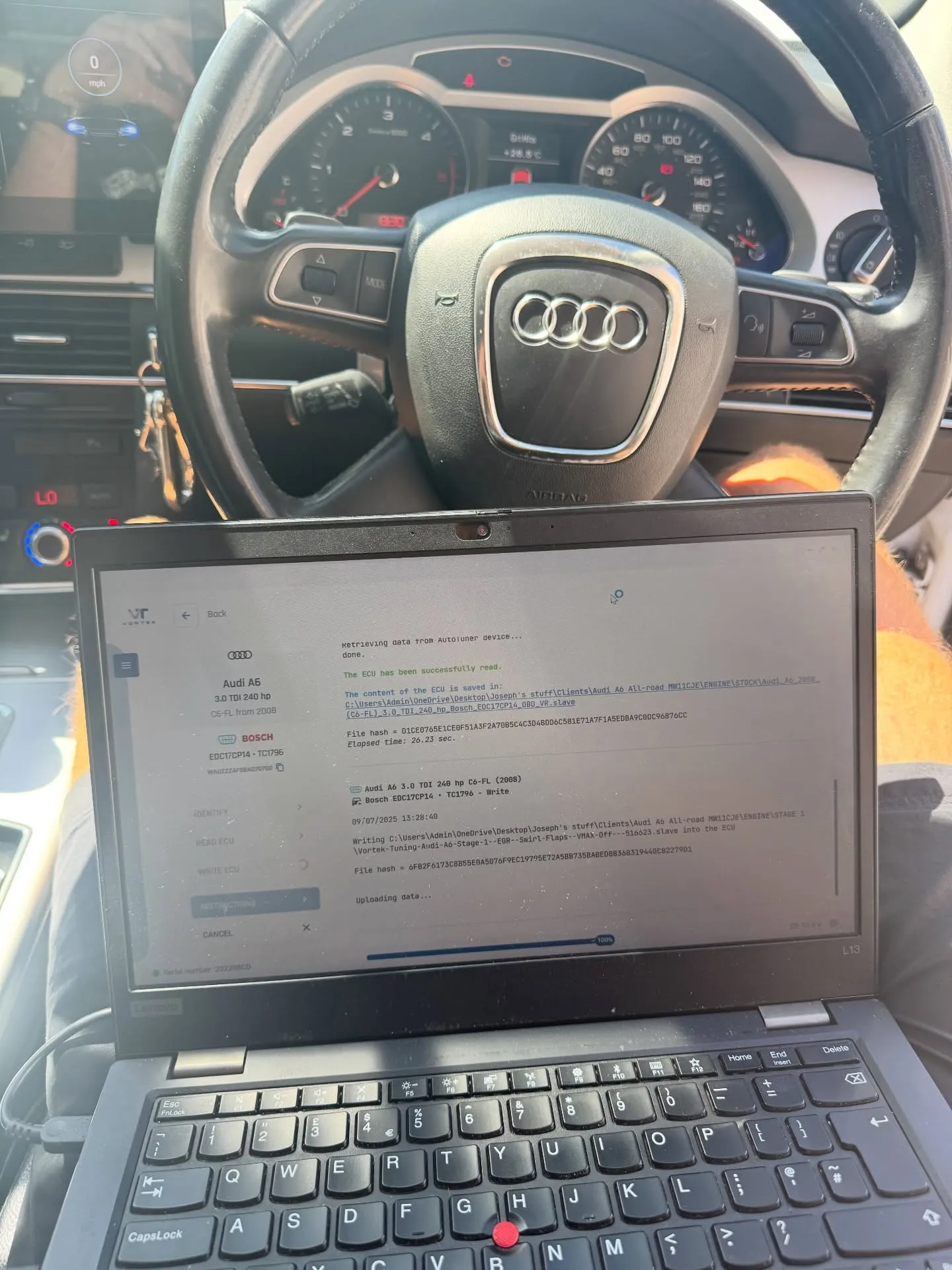Audi A6 Allroad 3.0 TDI Stage 1 & EGR Solution photographed by MTechTuning